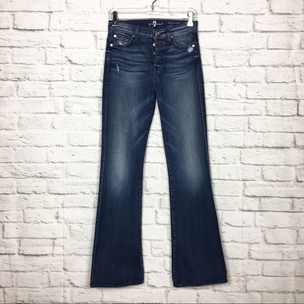 7 For All Mankind High Waist Vintage Bootcut Jeans